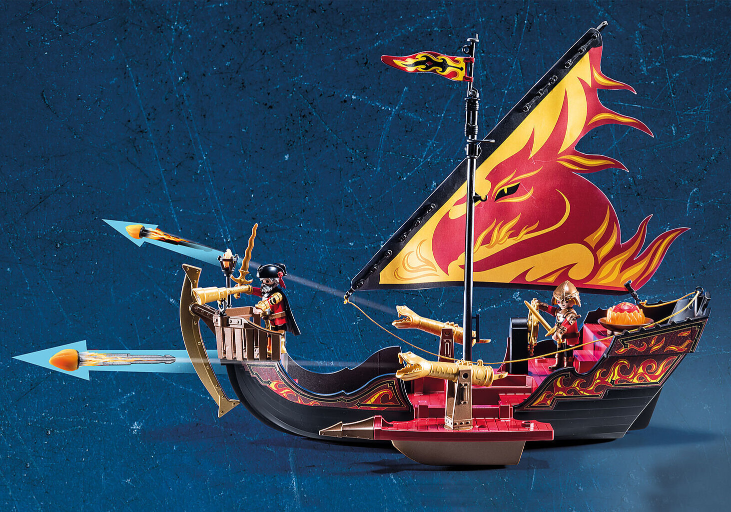 70641 PLAYMOBIL® Novelmore Burnham Flaming Ship hinta ja tiedot | LEGOT ja rakennuslelut | hobbyhall.fi