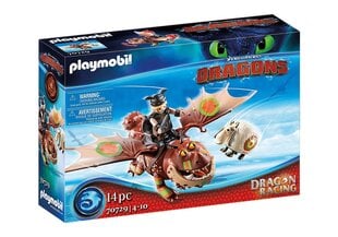 70729 PLAYMOBIL® Dragons Dragon Race: Kalajalat ja lihatulppa hinta ja tiedot | LEGOT ja rakennuslelut | hobbyhall.fi