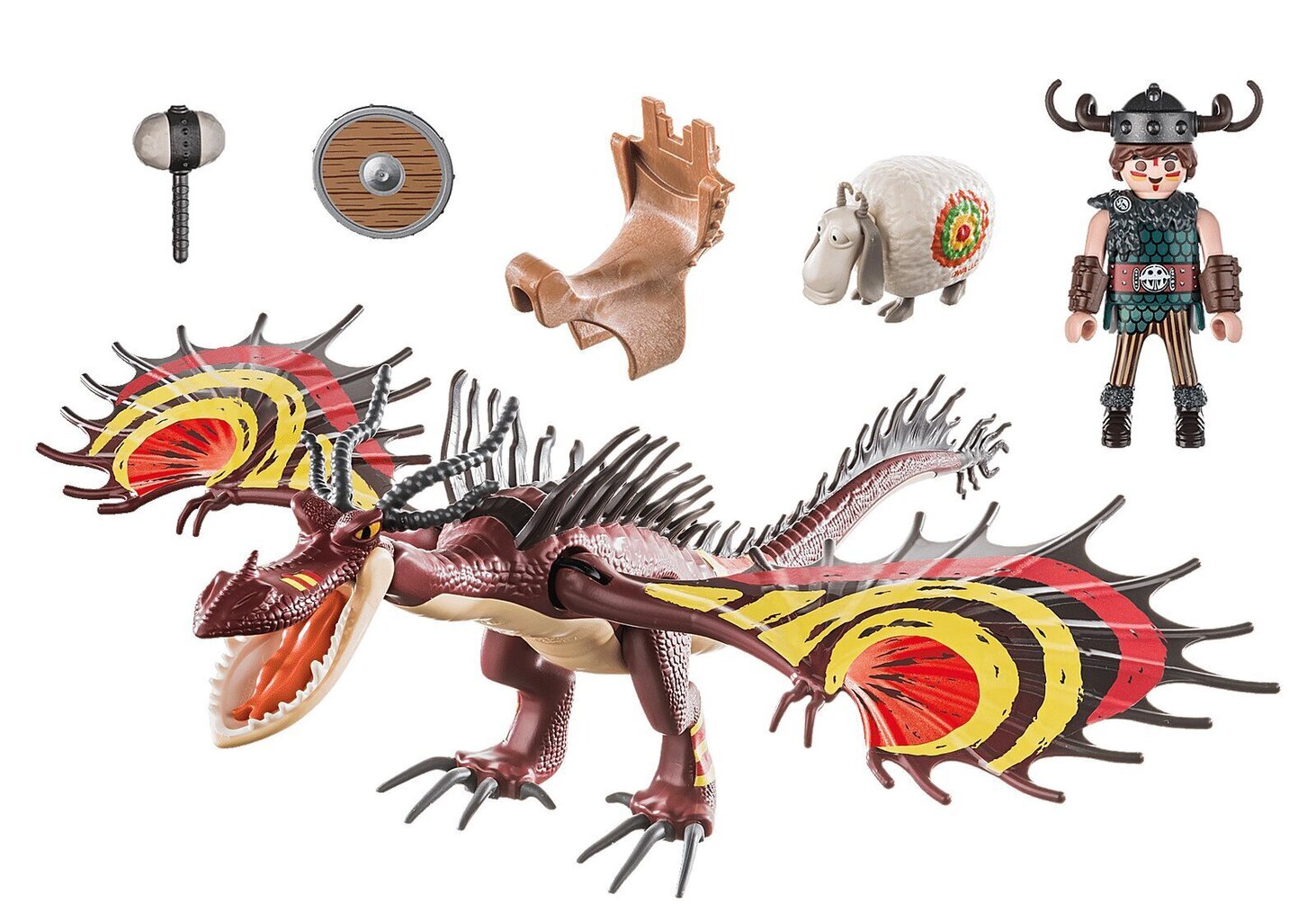 70731 PLAYMOBIL® Dragons Dragon Race: Snotlout ja Hookfang hinta ja tiedot | LEGOT ja rakennuslelut | hobbyhall.fi