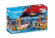 70552 PLAYMOBIL® Stuntshow Moottoripyöräpalvelu teltassa hinta ja tiedot | LEGOT ja rakennuslelut | hobbyhall.fi