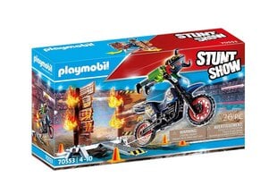 Playmobil® Stuntshow - Motocross tulisella seinällä (70553) hinta ja tiedot | LEGOT ja rakennuslelut | hobbyhall.fi
