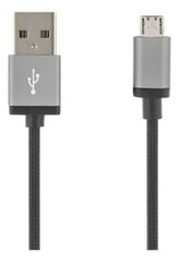 Deltaco MICRO-110F, USB A, USB Micro B, 1m hinta ja tiedot | Puhelinkaapelit | hobbyhall.fi