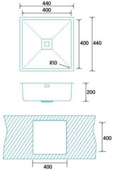 Edesa MAKALU BE 40X40 1C R-10 hinta ja tiedot | Edesa Kodin remontointi | hobbyhall.fi