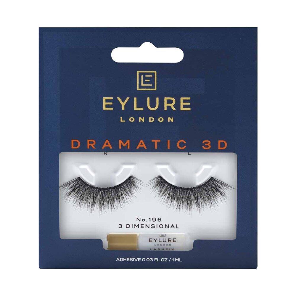 Eylure Dramatic 3D -tekoripset, Nr. 196 hinta ja tiedot | Irtoripset ja ripsentaivuttimet | hobbyhall.fi