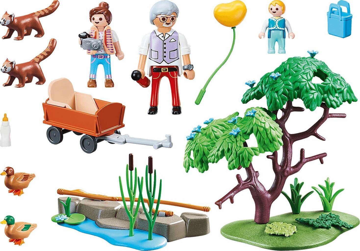 70344 PLAYMOBIL® Perheilua Pienet punaiset pandat hinta ja tiedot | LEGOT ja rakennuslelut | hobbyhall.fi