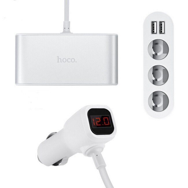 Hoco Z13 LCD One-Pull-Three, micro USB hinta ja tiedot | Puhelimen laturit | hobbyhall.fi