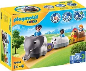 70405 PLAYMOBIL® 1.2.3 Eläinjuna hinta ja tiedot | LEGOT ja rakennuslelut | hobbyhall.fi