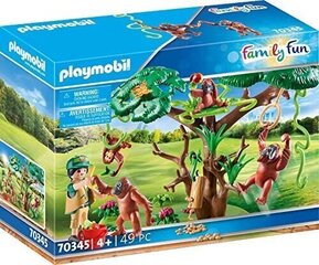70345 PLAYMOBIL® Family Fun Apinoiden perhe hinta ja tiedot | LEGOT ja rakennuslelut | hobbyhall.fi