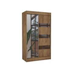 Adrk Furniture Toura Vaatekaappi 120 cm, ruskea hinta ja tiedot | Kaapit | hobbyhall.fi