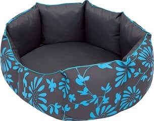 Koiranpesä Hobbydog New York, L, Grey/Blue Flowers, 65x55 cm hinta ja tiedot | Pedit ja pesät | hobbyhall.fi