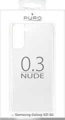 Puro 0.3 Nude suojakuori Samsung Galaxy S21 -puhelimelle hinta ja tiedot | Puhelimen kuoret ja kotelot | hobbyhall.fi