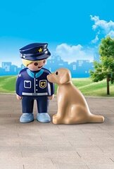 70408 PLAYMOBIL® 1.2.3 Poliisi koiran kanssa hinta ja tiedot | LEGOT ja rakennuslelut | hobbyhall.fi