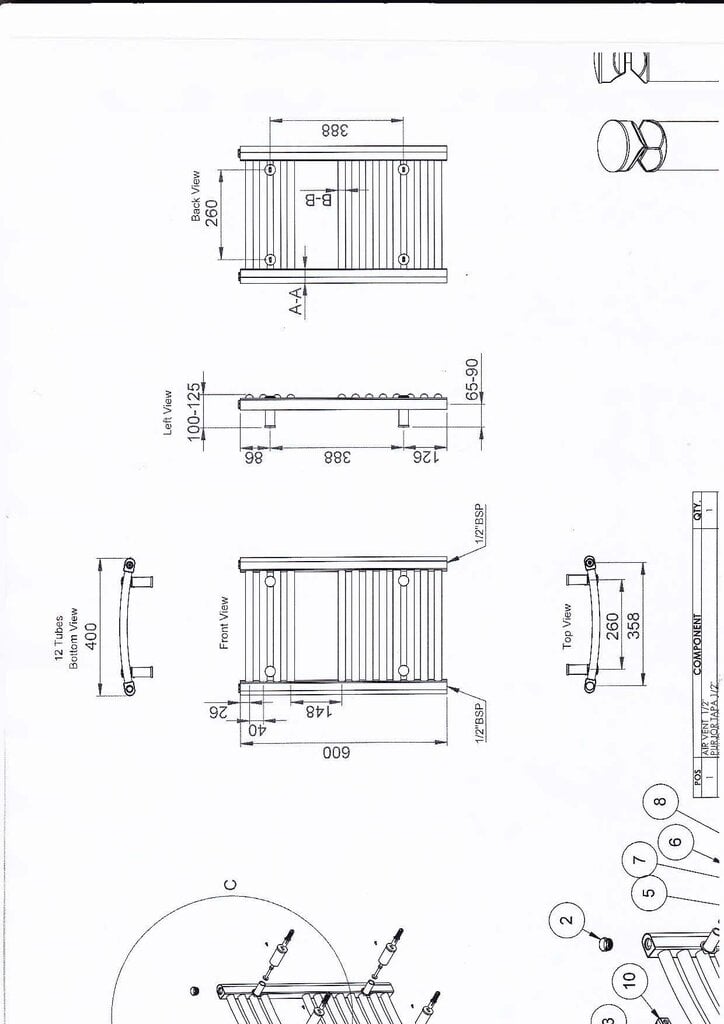 Kromattu teräksinen pyyhekuivain, EP40x60KL, 120W hinta ja tiedot | Kylpyhuoneen patterit ja pyyhekuivaimet | hobbyhall.fi