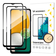 Wozinsky Set of 2x Super Strength Full Glue karkaistu lasi koko näyttö kehyksen kanssa Case Friendly Samsung Galaxy A13 5G / A23 / A23 5G Musta hinta ja tiedot | Näytönsuojakalvot ja -lasit | hobbyhall.fi