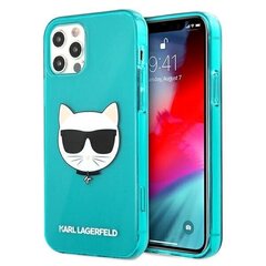 Karl Lagerfeld KLHCP12LCHTRB iPhone 12 Pro Max 6,7" niebieski/blue hardcase Glitter Choupette Fluo hinta ja tiedot | Puhelimen kuoret ja kotelot | hobbyhall.fi