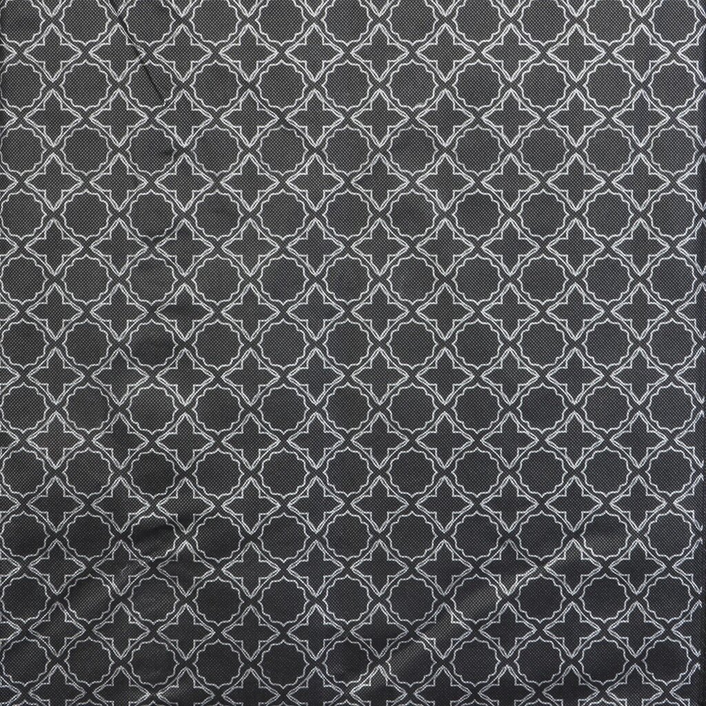 Tekstiilivaatekaappi Saska Garden Ornament, 90x45x170 cm, musta hinta ja tiedot | Kaapit | hobbyhall.fi