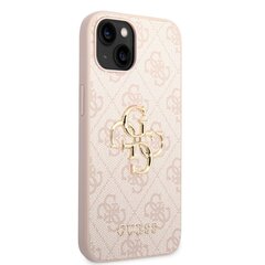 Guess PU 4G Metal Logo Case for iPhone 14 Plus Pink hinta ja tiedot | Puhelimen kuoret ja kotelot | hobbyhall.fi