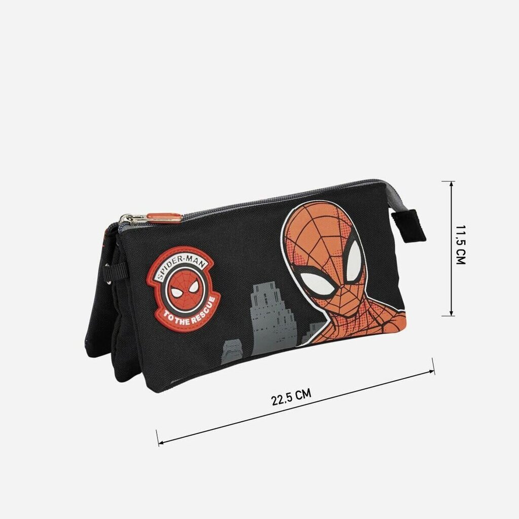 Penaali Spiderman musta 11,5 x 2 x 22,5 cm hinta ja tiedot | Penaalit | hobbyhall.fi