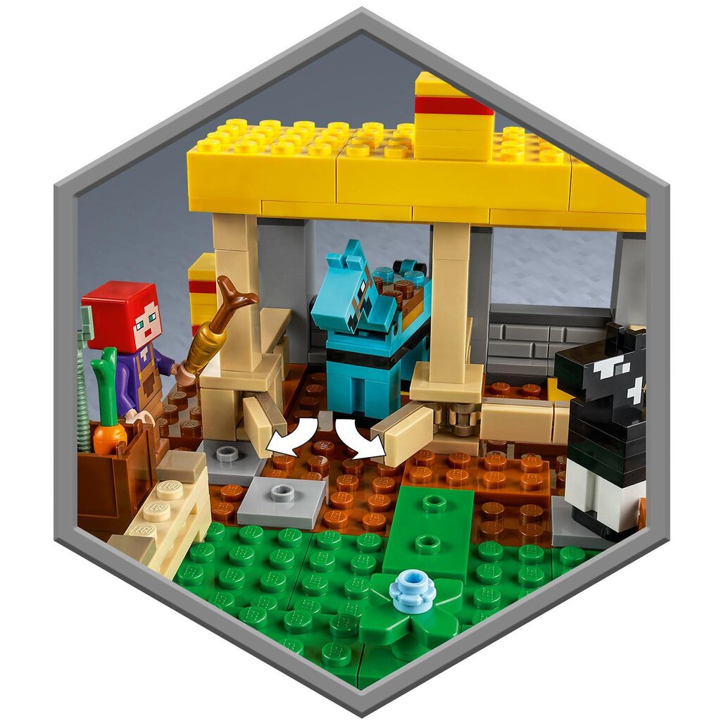 21171 LEGO® Minecraft Hevostalli hinta ja tiedot | LEGOT ja rakennuslelut | hobbyhall.fi