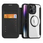 Puhelinkuori Dux Ducis Skin X Pro Case iPhone 14 Pro Max Magnetic MagSafe Flip Case, musta hinta ja tiedot | Puhelimen kuoret ja kotelot | hobbyhall.fi