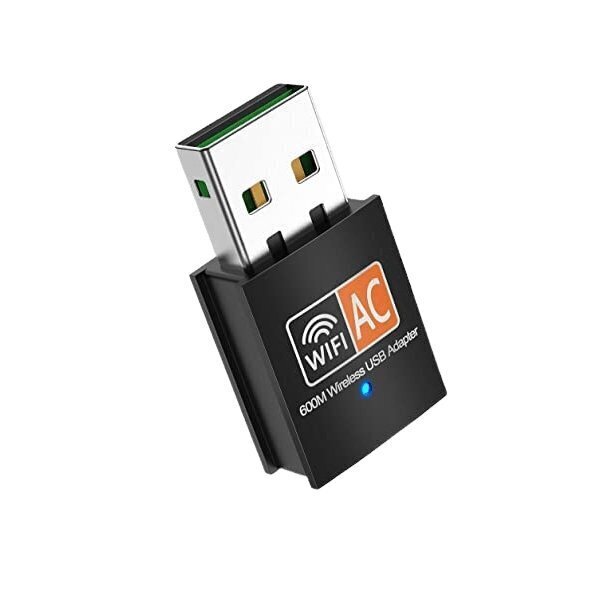 USB WiFi -kaksikaistasovitin 802.11ac / 600mbps / RTL8811cu hinta ja tiedot | Adapterit | hobbyhall.fi