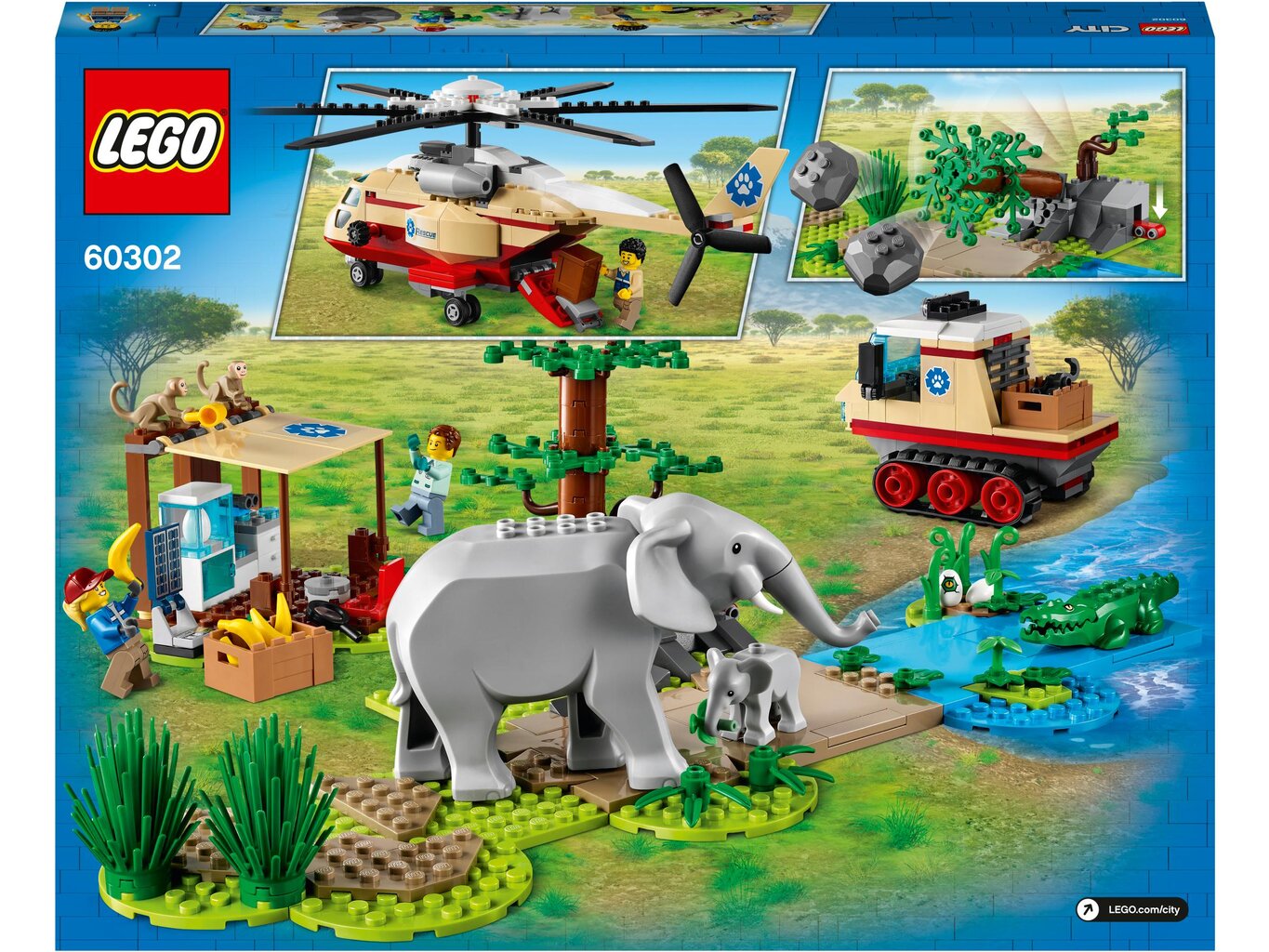 60302 LEGO® City Luonnonvaraisten eläinten pelastaminen hinta ja tiedot | LEGOT ja rakennuslelut | hobbyhall.fi