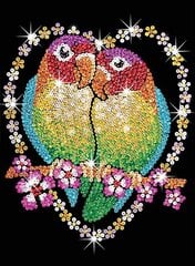 Timanttimosaiikki Sequin Art Love Birds, 25 x 34 cm hinta ja tiedot | Timanttimaalaukset | hobbyhall.fi