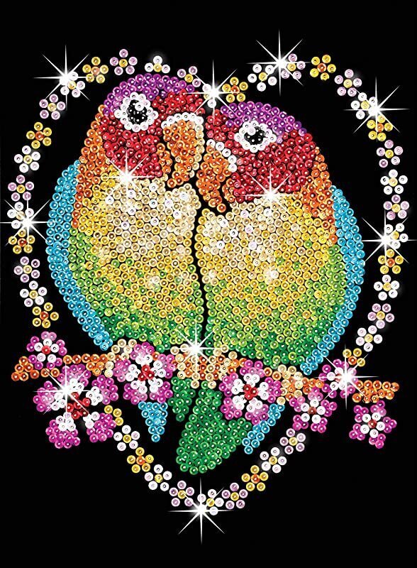 Timanttimosaiikki Sequin Art Love Birds, 25 x 34 cm hinta ja tiedot | Timanttimaalaukset | hobbyhall.fi