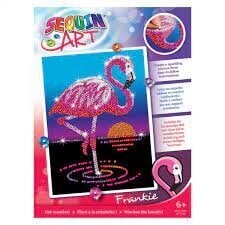 Timanttimosaiikki Sequin Art Frankie the Flamingo, 25 x 34 cm hinta ja tiedot | Timanttimaalaukset | hobbyhall.fi