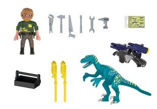 70629 PLAYMOBIL® Dino Rise, Deinonychus: Valmiina taisteluun hinta ja tiedot | LEGOT ja rakennuslelut | hobbyhall.fi