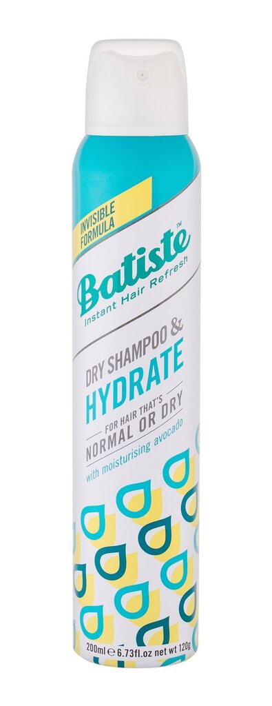 Kuivashampoo Batiste Hydrate 200 ml hinta ja tiedot | Shampoot | hobbyhall.fi