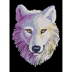 Timanttimosaiikki Sequin Art Snow Wolf, 25 x 34 cm hinta ja tiedot | Timanttimaalaukset | hobbyhall.fi