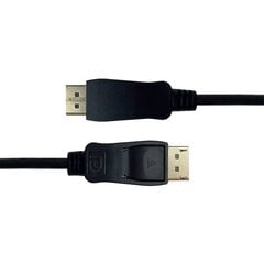 DEltaco, DisplayPort, 4K UHD, 21.6 Gb/s, 5 m hinta ja tiedot | Kaapelit ja adapterit | hobbyhall.fi
