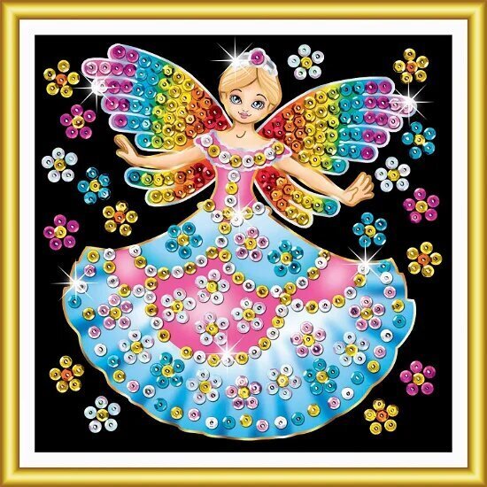 Sequin Art Fairy Princess timanttimaalaus, 17 x 17 cm hinta ja tiedot | Timanttimaalaukset | hobbyhall.fi