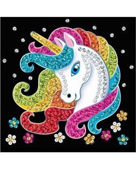 Sequin Art Unicorn -askartelupakkaus, 17 x 17 cm hinta ja tiedot | Timanttimosaiikit | hobbyhall.fi