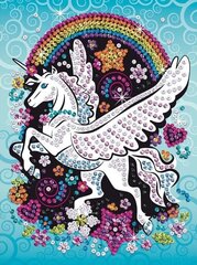 Sequin Art Winged Unicorn timanttimaalaus, 21 x 28 cm hinta ja tiedot | Timanttimaalaukset | hobbyhall.fi