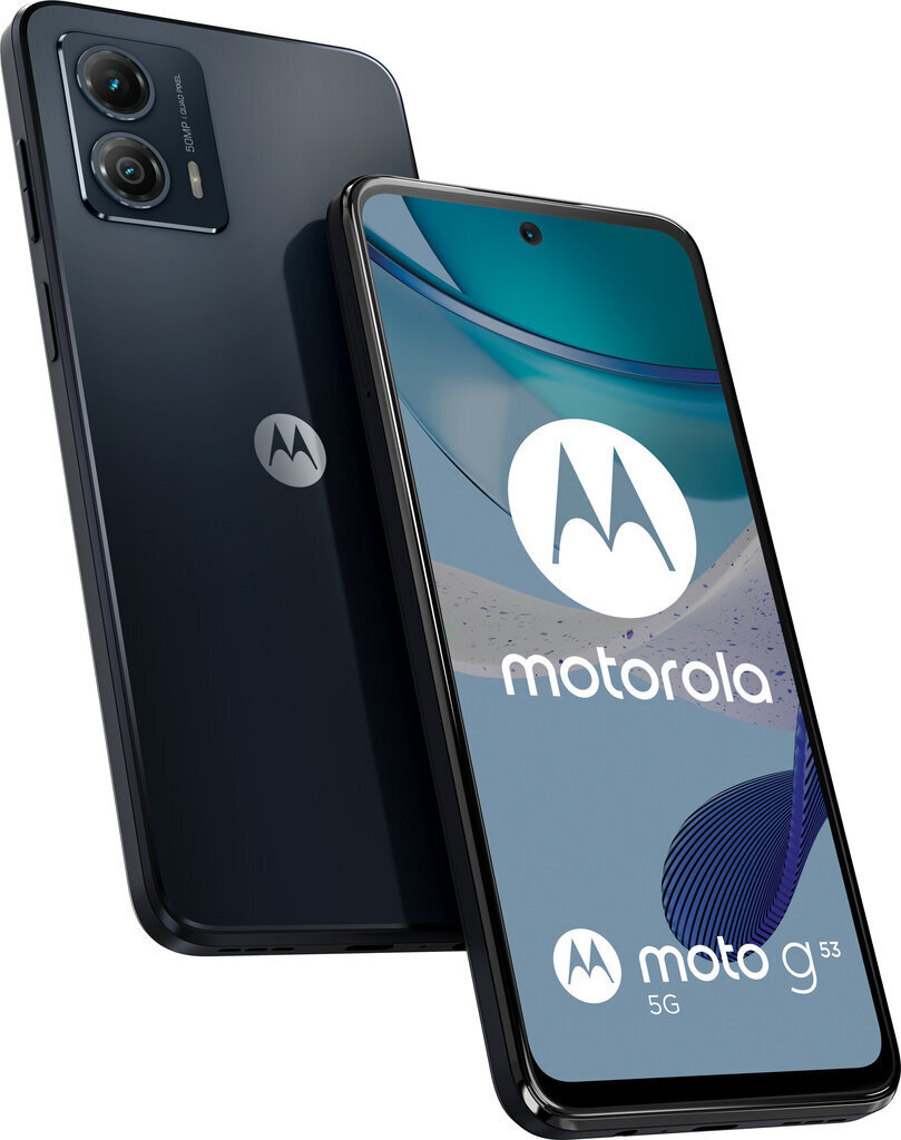 Motorola Moto G53 5G 4/128GB Ink Blue PAWS0025SE hinta ja tiedot | Matkapuhelimet | hobbyhall.fi