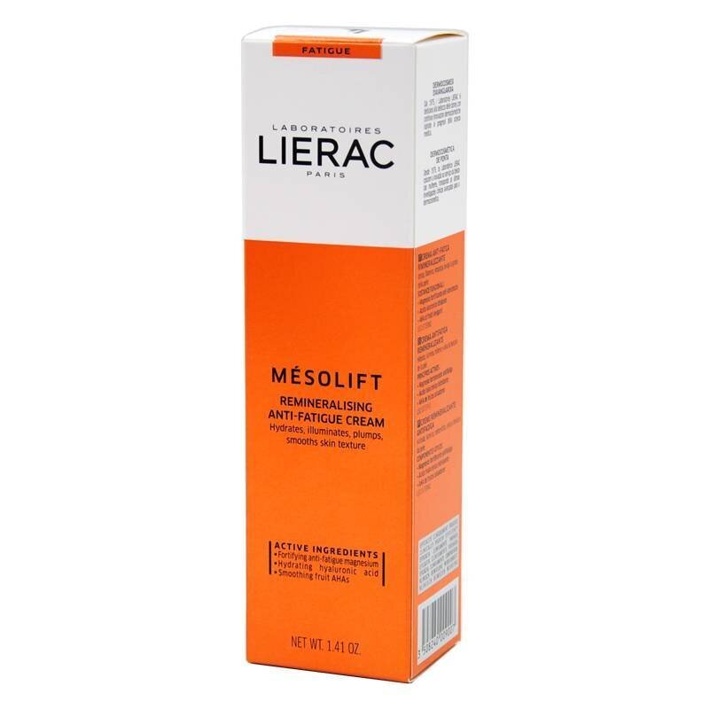 Lierac Mesolift Remineralizing Anti-Fatigue Cream, Väsymystä ehkäisevä voide 40 ml hinta ja tiedot | Kasvovoiteet | hobbyhall.fi