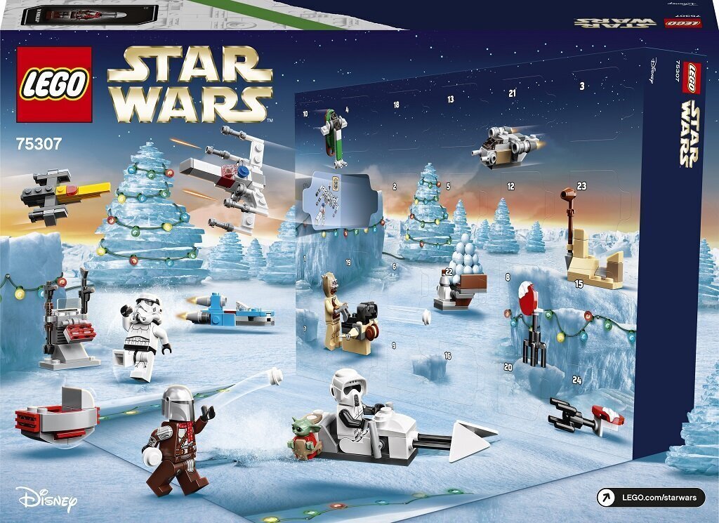 75307 LEGO® Star Wars Joulukalenteri hinta ja tiedot | Poikien lelut | hobbyhall.fi