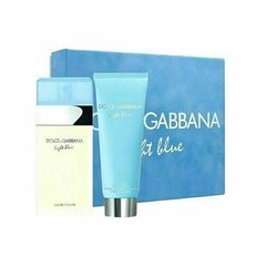 Dolce & Gabbana Light Blue - EDT 100 ml + vartalovoide 75 ml hinta ja tiedot | Naisten hajuvedet | hobbyhall.fi