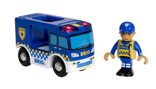 Poliisiauto Brio Railway, 33825 hinta ja tiedot | BRIO RAILWAY Lapset | hobbyhall.fi