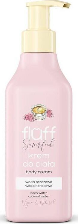 Vartalovoide Fluff Super Food Body Cream Crème brûlée ja vadelmat, 200 ml hinta ja tiedot | Vartalovoiteet ja -emulsiot | hobbyhall.fi