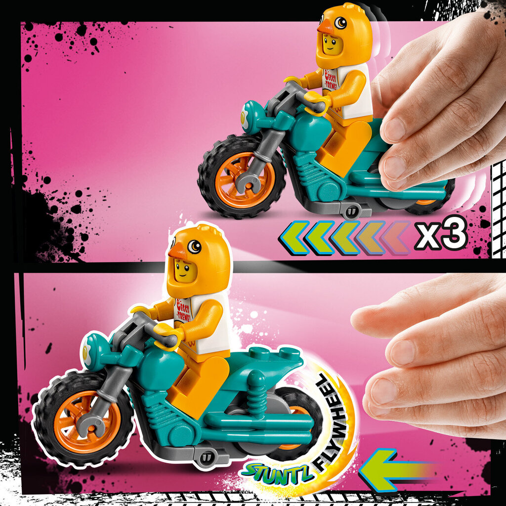 60310 LEGO® City Chicken Stunt Moottoripyörä hinta ja tiedot | LEGOT ja rakennuslelut | hobbyhall.fi
