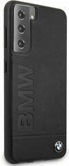 Alkuperäinen puhelinkuori sopii Samsung Galaxy S21 / BMW 100% aitoa nahkaa, musta hinta ja tiedot | BMW Matkapuhelimet ja tarvikkeet | hobbyhall.fi