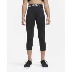 Nike Girl's Pro Capri Leggings -Lasten treenihousut, musta hinta ja tiedot | Nike Tyttöjen vaatteet | hobbyhall.fi