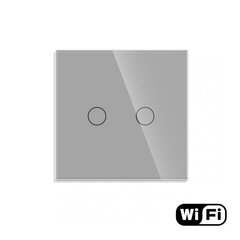WiFi kaksipiiriinen kosketuskytkin, harmaa 600W hinta ja tiedot | FEELSPOT Kodin remontointi | hobbyhall.fi