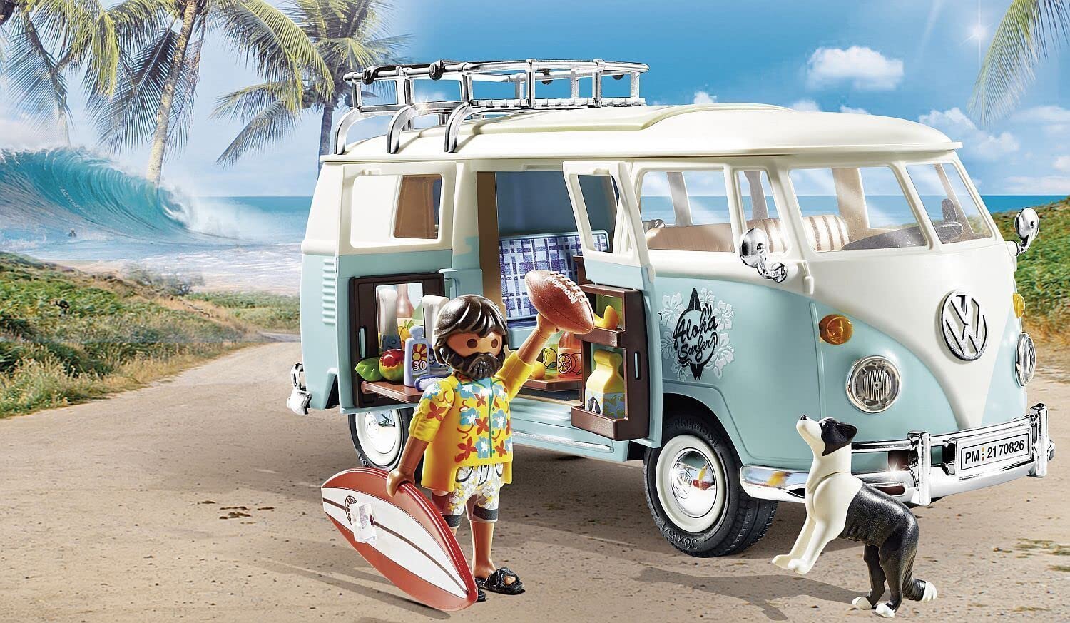 70826 PLAYMOBIL matkailuauto Volkswagen T1 - erikoisversio hinta ja tiedot | LEGOT ja rakennuslelut | hobbyhall.fi