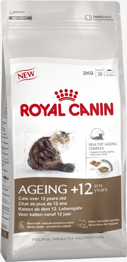 Royal Canin Ageing +12 kissanruokaa yli 12-vuotiaille kissoille, 400 grammaa hinta ja tiedot | Kissan kuivaruoka | hobbyhall.fi