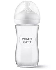 Philips Avent Natural SCY933/01 tuttipullo, 1+ kuukautta, 240 ml hinta ja tiedot | Tuttipullot ja tarvikkeet | hobbyhall.fi