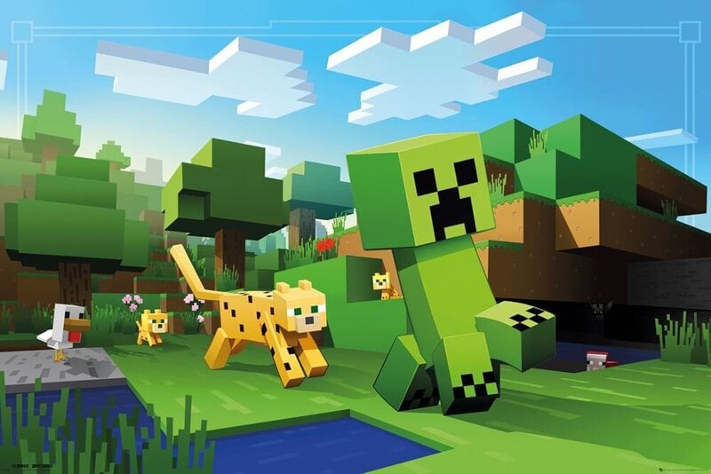 Minecraft Ocelot Chase - juliste 91.5 x 61 cm